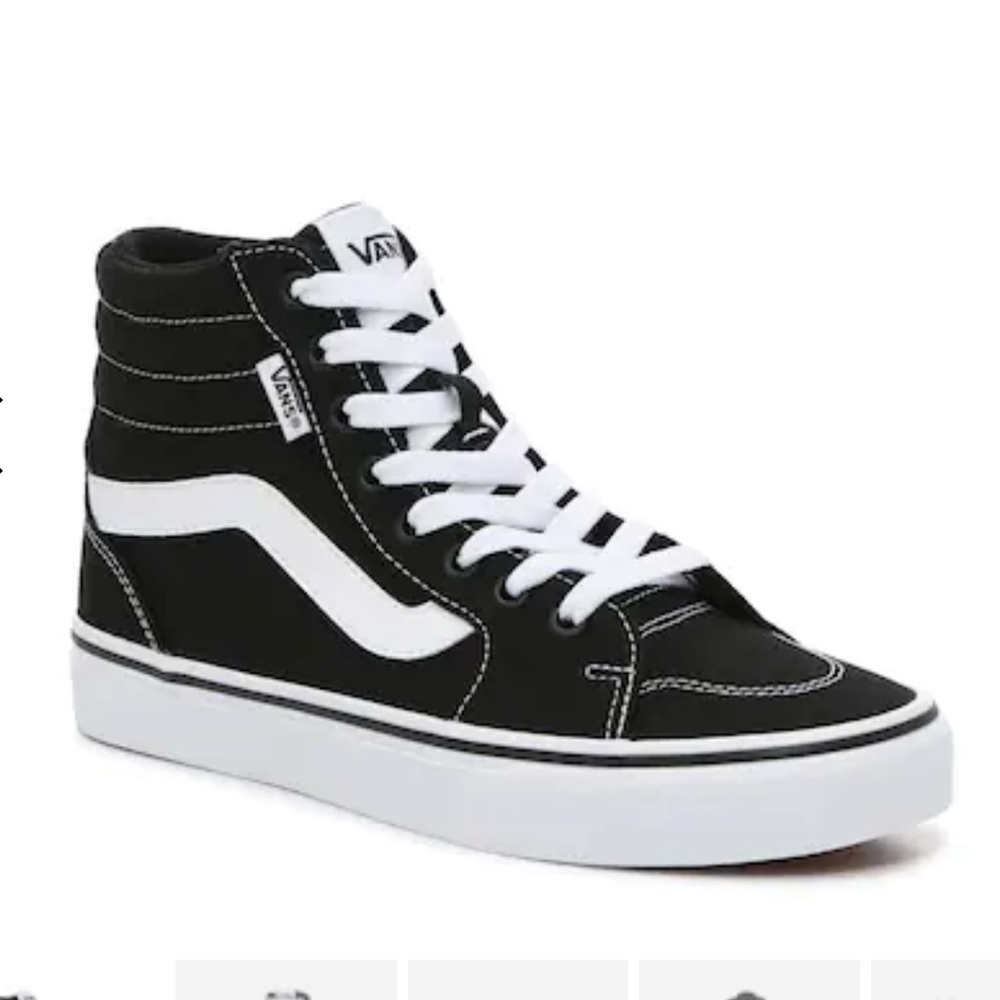 Women's size 9- high top vans- Black